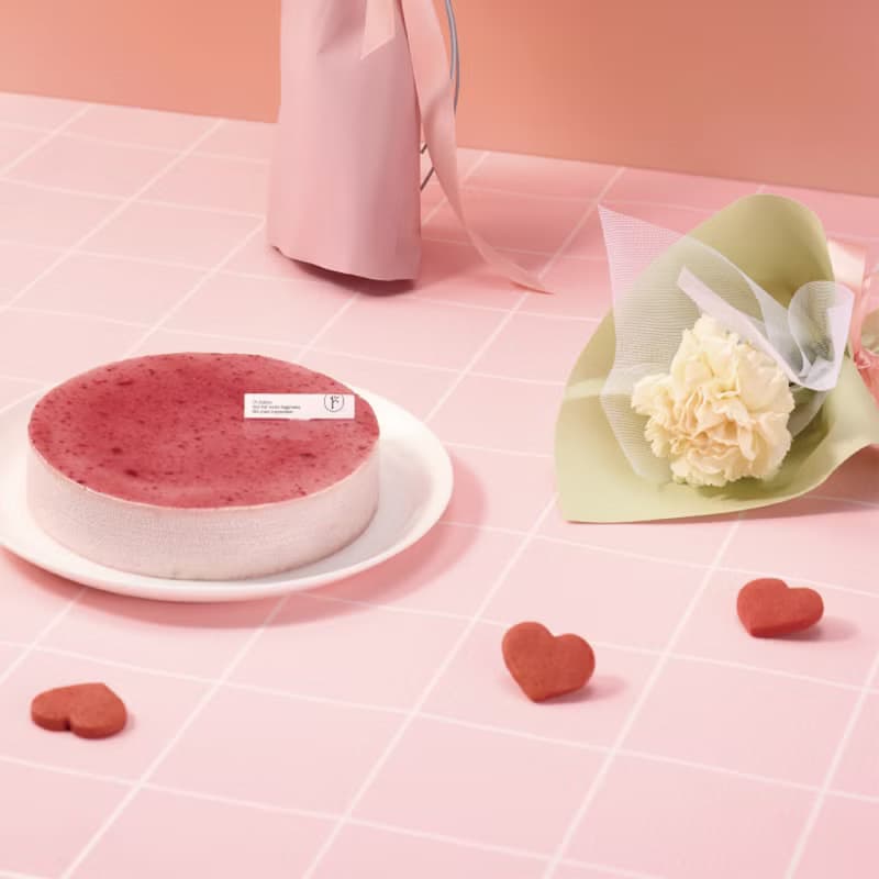 【1%bakery母親節限定】愛心餅乾(純色/3入)