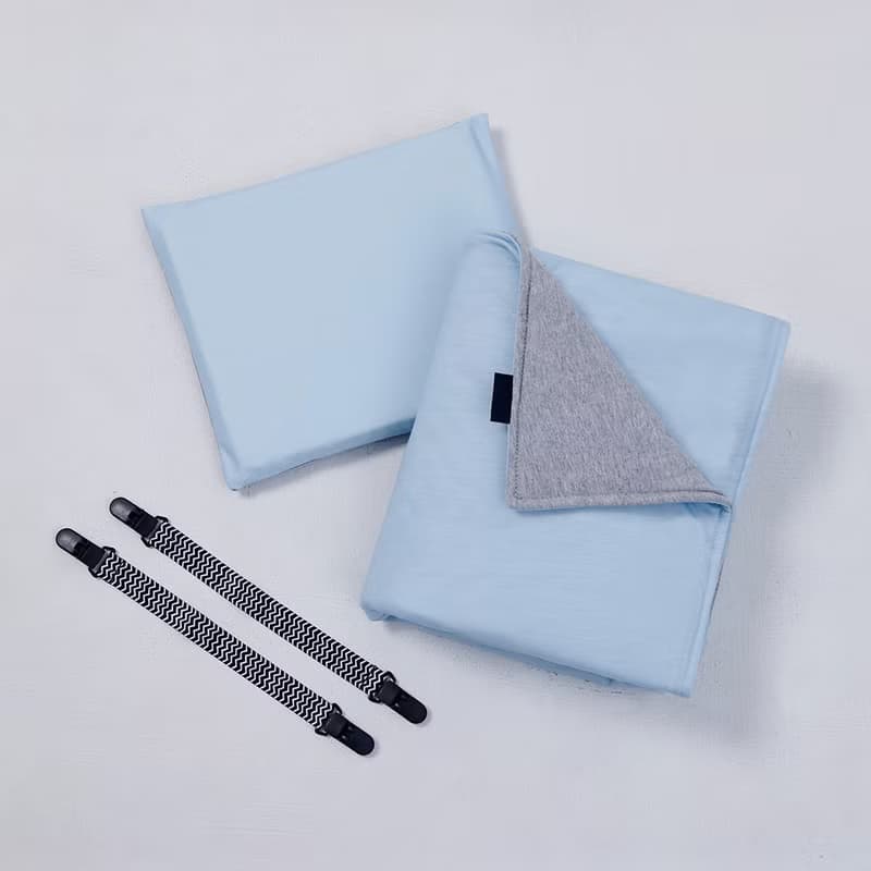 推車四季被禮盒 | 莫蘭迪藍 (安撫被)