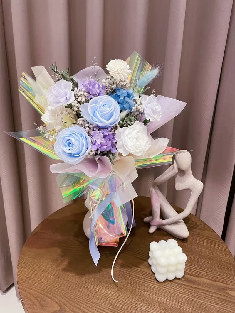 星河燦爛永生花束 乾燥花束 情人節花束 求婚花束 告白花束