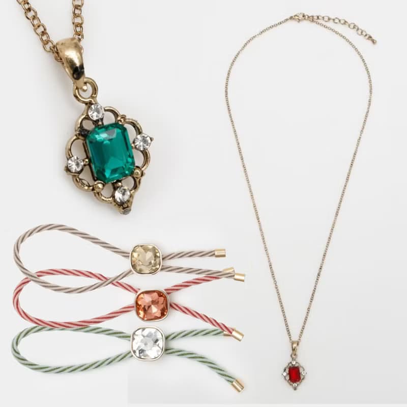 【快賣完預購】2way寶石手鍊髮飾 古典寶石項鍊(2款)LKXZ5651.53