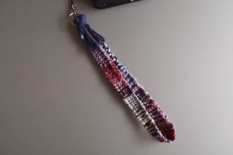 Strap14　カメラストラップ　20cm　ロング　携帯電話　手織り　purple　gift 　禮物　相機掛繩　生日禮物 【再販】