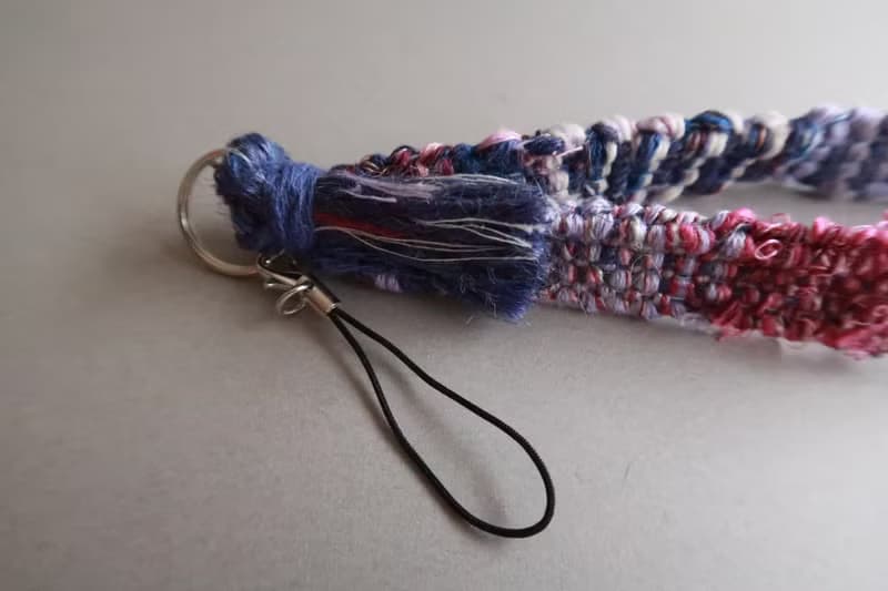 Strap14　カメラストラップ　20cm　ロング　携帯電話　手織り　purple　gift 　禮物　相機掛繩　生日禮物 【再販】