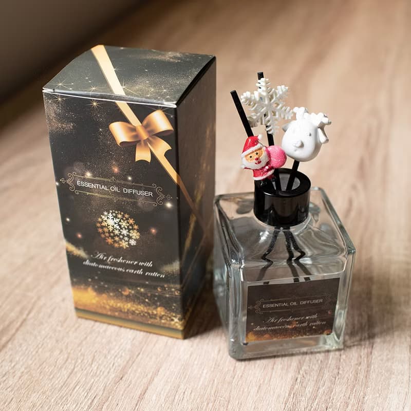 QIDINA 日用館 聖誕珪藻土精油擴香瓶200ml