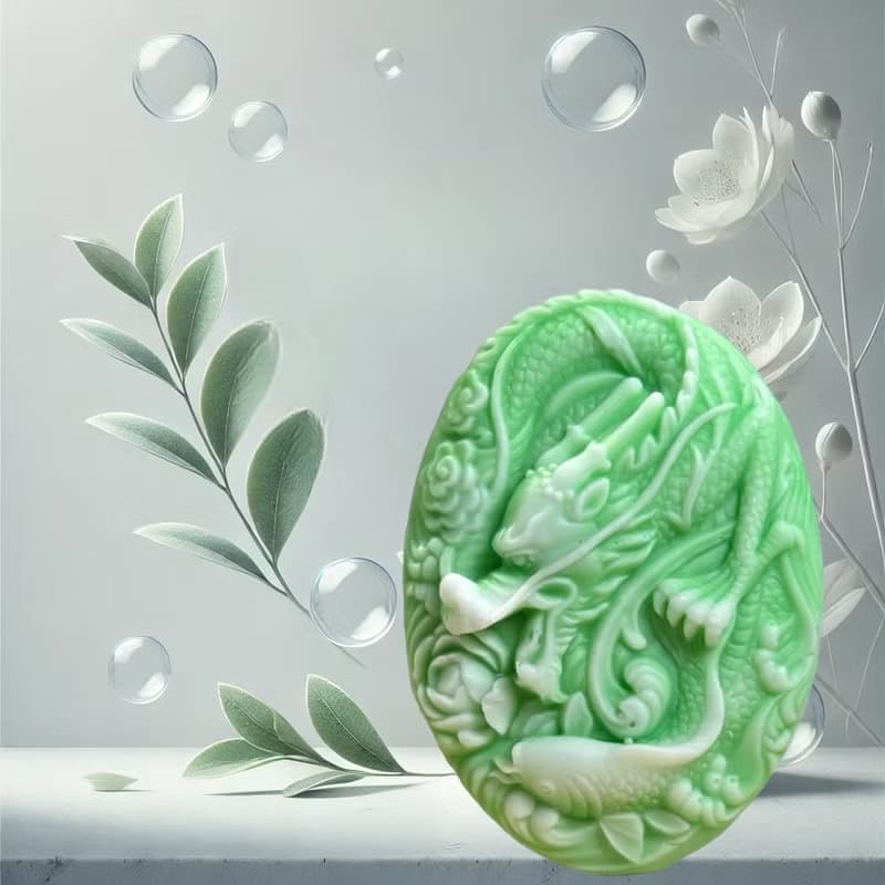 吉祥龍紋開運皂(二)手工皂 擁抱傳統與自然 平安皂守護您的每一天