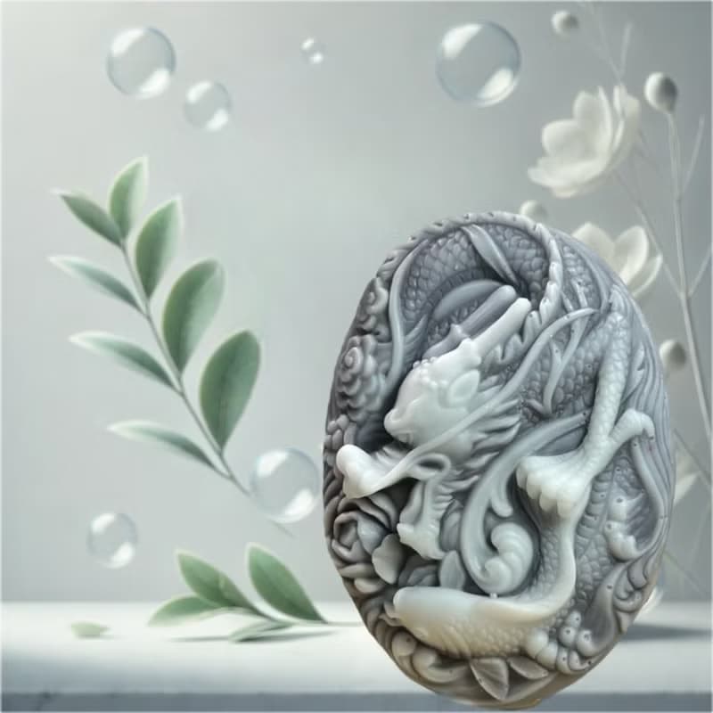 吉祥龍紋開運皂(二)手工皂 擁抱傳統與自然 平安皂守護您的每一天