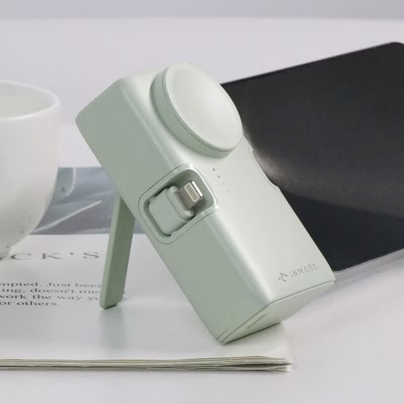 【快速出貨 母親節禮物】三合一20W快充直插式行動電源 小方塊