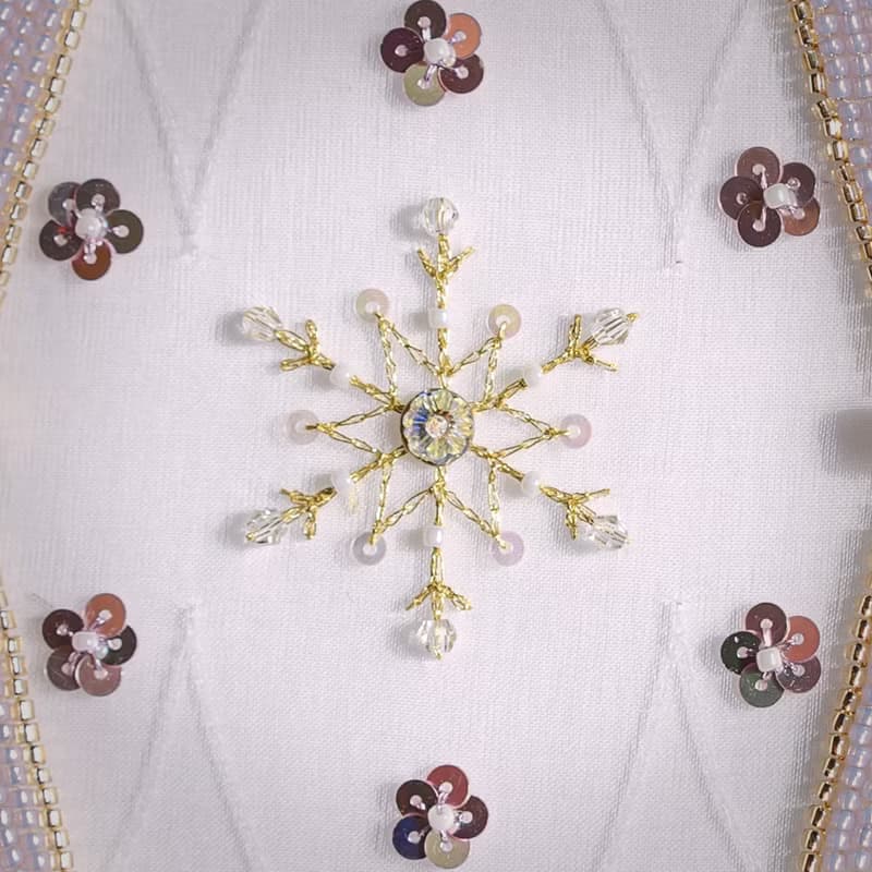 【聖誕禮物】手製法式刺繡聖誕球帶LED小燈 (定制) 自訂英文字母