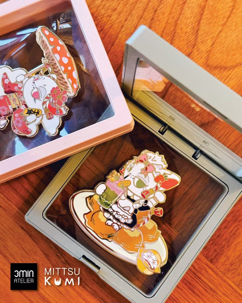 【招財貓】Mittsu Kumi 原創作品 - 徽章