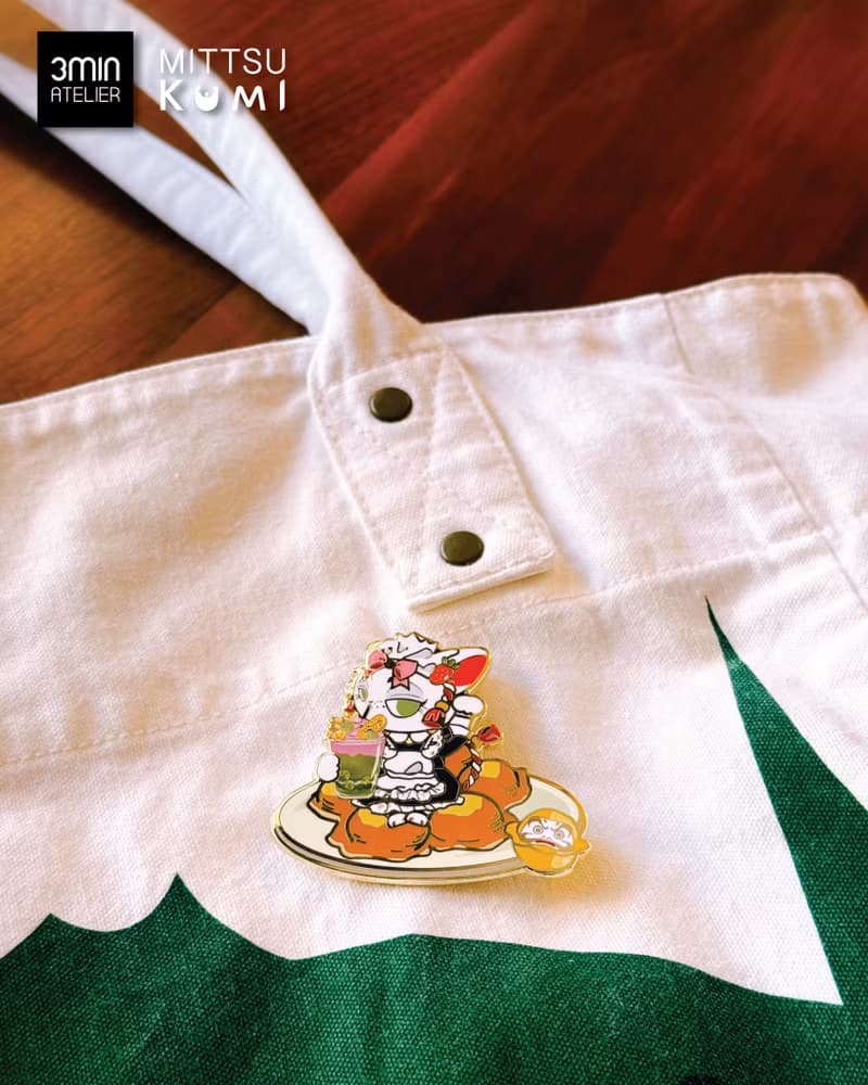 【招財貓】Mittsu Kumi 原創作品 - 徽章