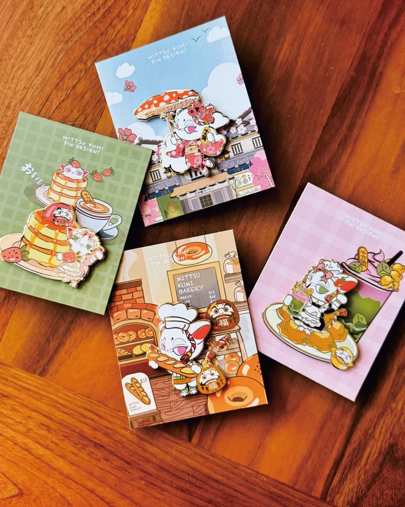 【招財貓】Mittsu Kumi 原創作品 - 徽章