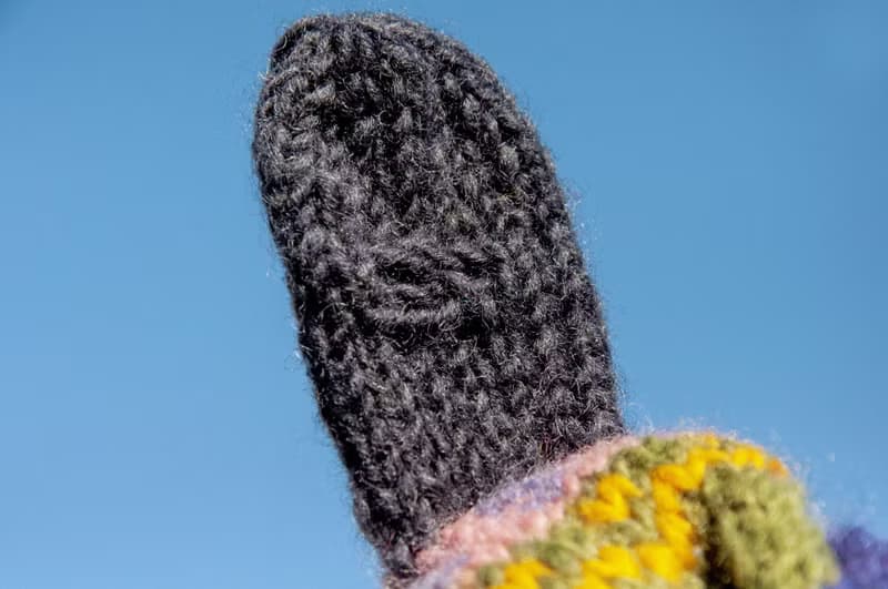 手織純羊毛針織手套/可拆卸保暖手套/內刷毛手套/觸控手套-北歐