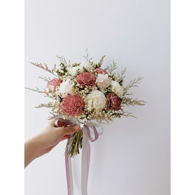 新娘捧花 伴娘捧花 乾燥花捧花 結婚 登記花束