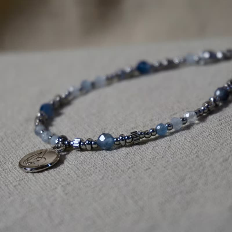 ll MODO 設計款 - 海藍寶的相遇 ll 海藍寶細手鍊 BR-00008