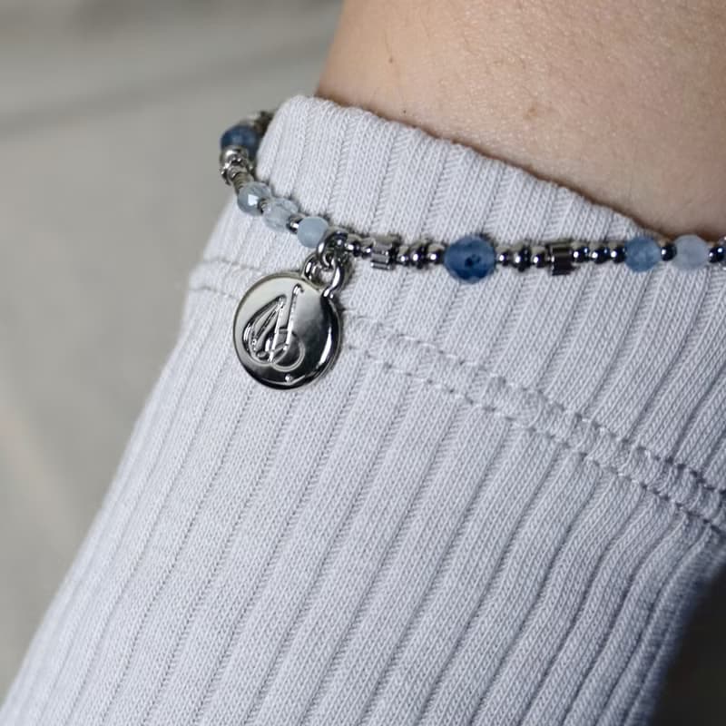 ll MODO 設計款 - 海藍寶的相遇 ll 海藍寶細手鍊 BR-00008