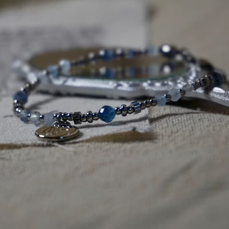 ll MODO 設計款 - 海藍寶的相遇 ll 海藍寶細手鍊 BR-00008