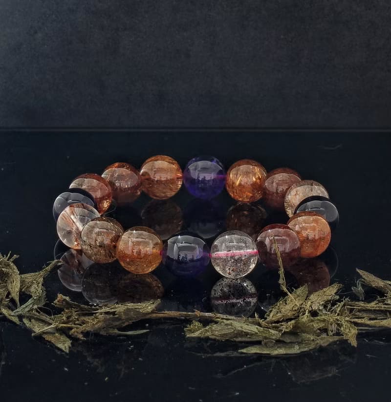 黑加侖超七 13.7mm 水晶手鍊 ( HKA9202 )