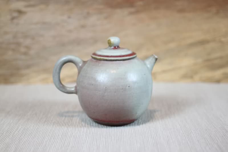 【母親節禮物】柴燒鈞窯 梨型茶壺 名家葉敏祥手工作品