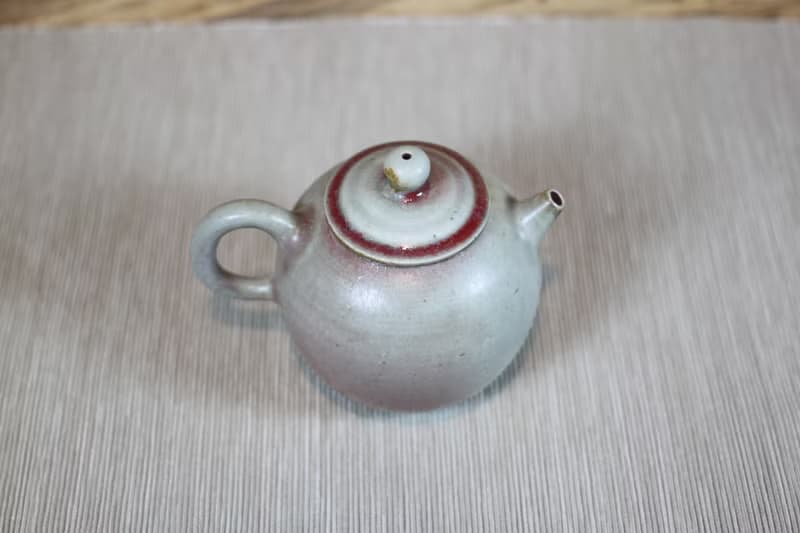 【母親節禮物】柴燒鈞窯 梨型茶壺 名家葉敏祥手工作品