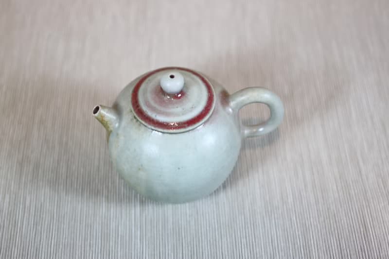 【母親節禮物】柴燒鈞窯 梨型茶壺 名家葉敏祥手工作品