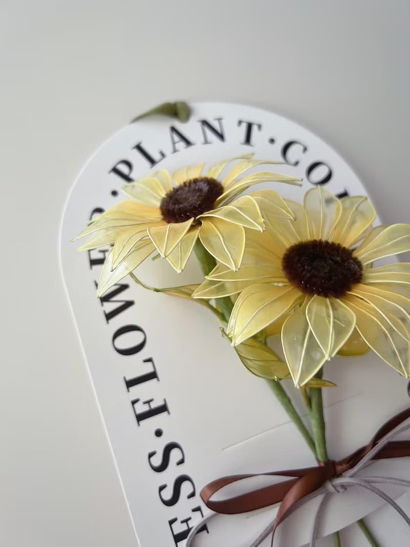 朝日花語 樹脂向日葵花飾