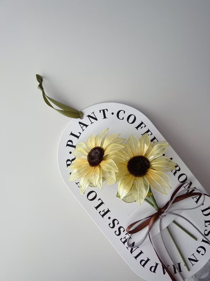 朝日花語 樹脂向日葵花飾