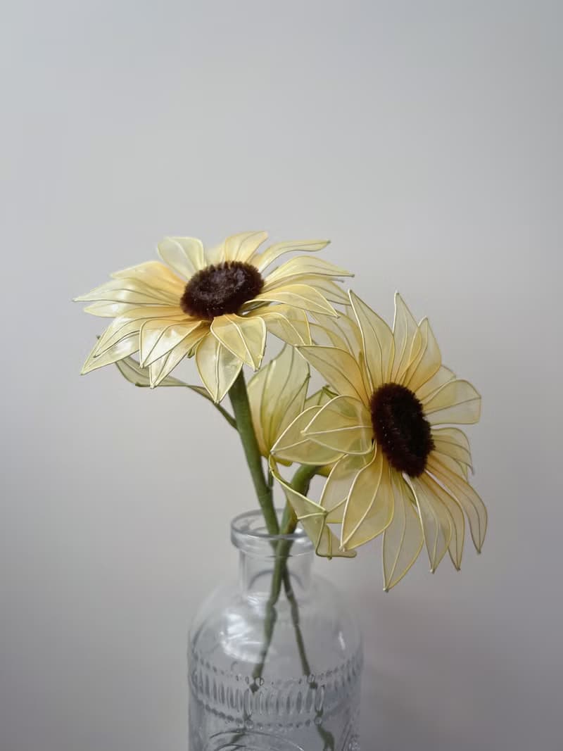 朝日花語 樹脂向日葵花飾