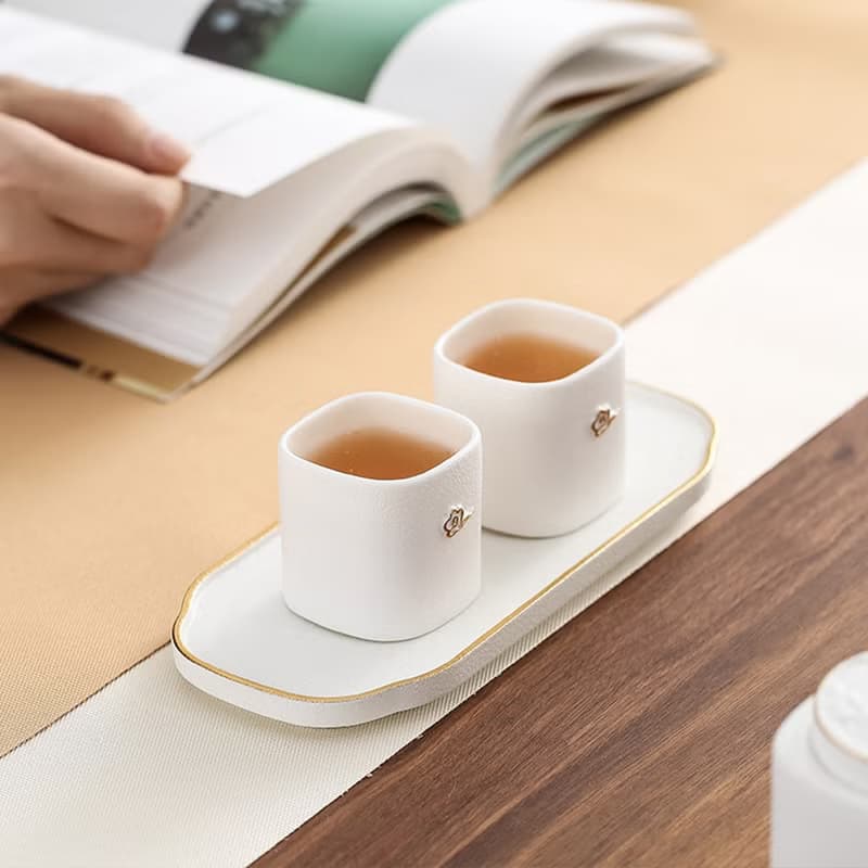 簡茶茶具禮盒套裝高檔新中式人文典故陶瓷茶器送禮