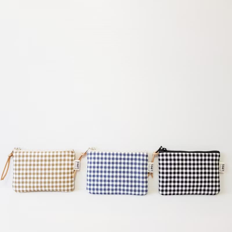 【小方格系】共3色 零錢包 萬用包 卡套 隨身包 拉鏈袋 禮物