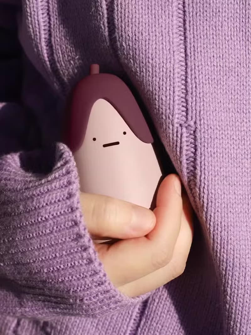 茄子暖手寶 快速充電寶 便攜迷你暖寶寶 快充移動電源 行動電源