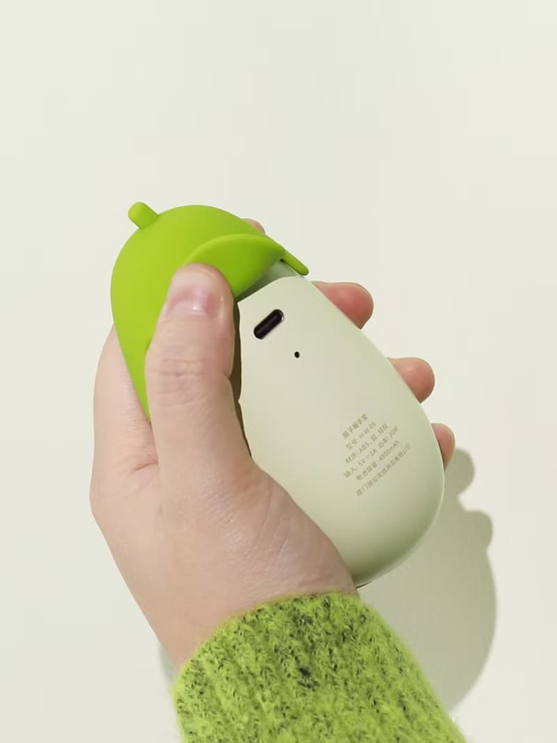 茄子暖手寶 快速充電寶 便攜迷你暖寶寶 快充移動電源 行動電源