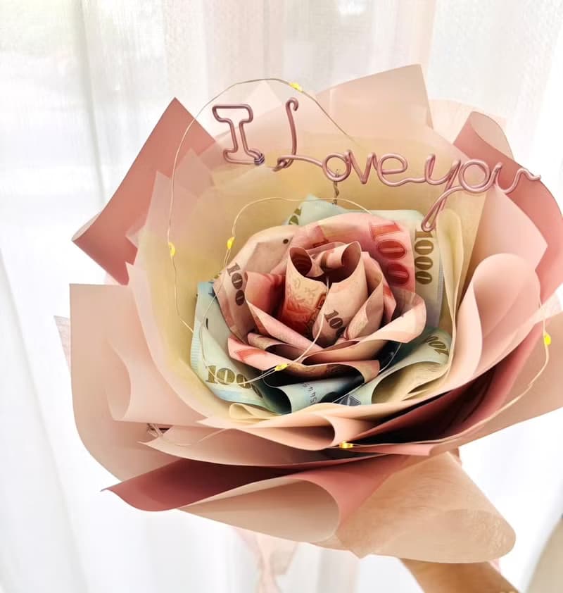 有錢花/鈔票花束/節日花束 情人節花束
