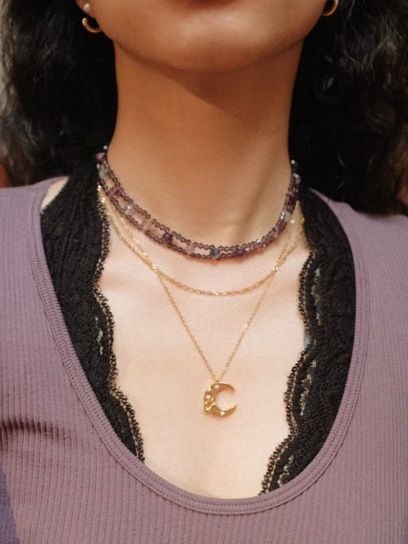 【Aura】巫女風 紫瑩石choker項鍊 提升靈氣增強桃花魅力輔助靜心
