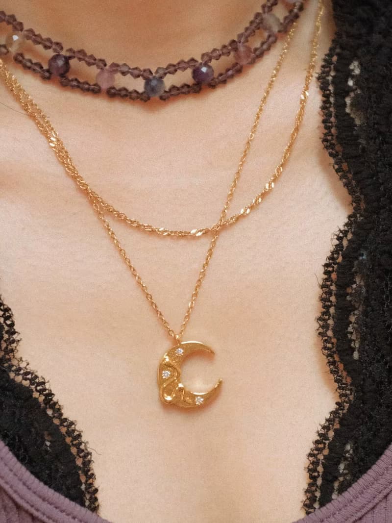 【Aura】巫女風 紫瑩石choker項鍊 提升靈氣增強桃花魅力輔助靜心