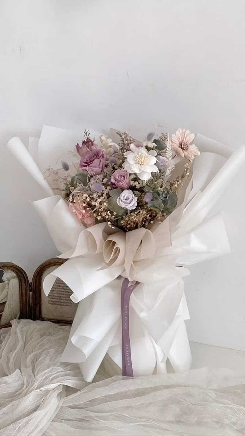 Flora Flower乾燥花束-琥珀歲月