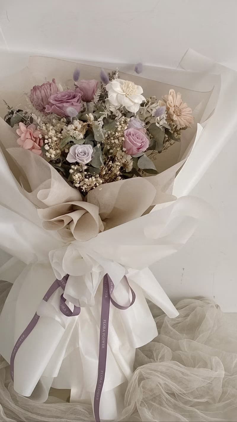 Flora Flower乾燥花束-琥珀歲月