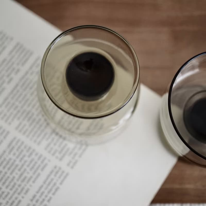 1970年 法國 復古 煙熏 玻璃杯 / 香檳杯 / 甜點杯 (一件)