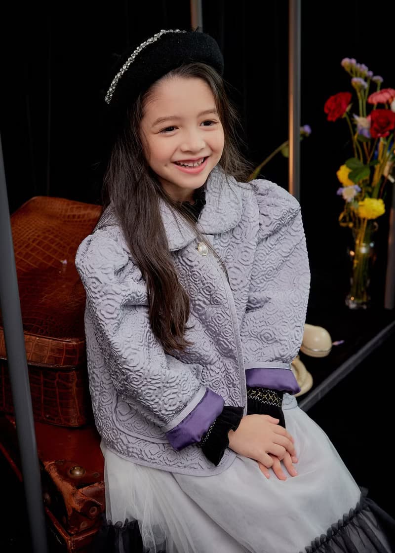 Jacquard padding for girls