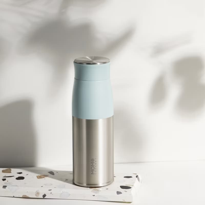 日本 MOMOCONCEPT Lupinus 保溫杯 銀色瓶身 400ml 5 色可選