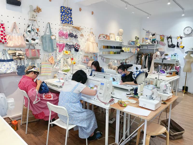 【體驗】初學OK台北縫紉體驗_幼兒針織彌月熊帽手套包屁衣含教學設備材料
