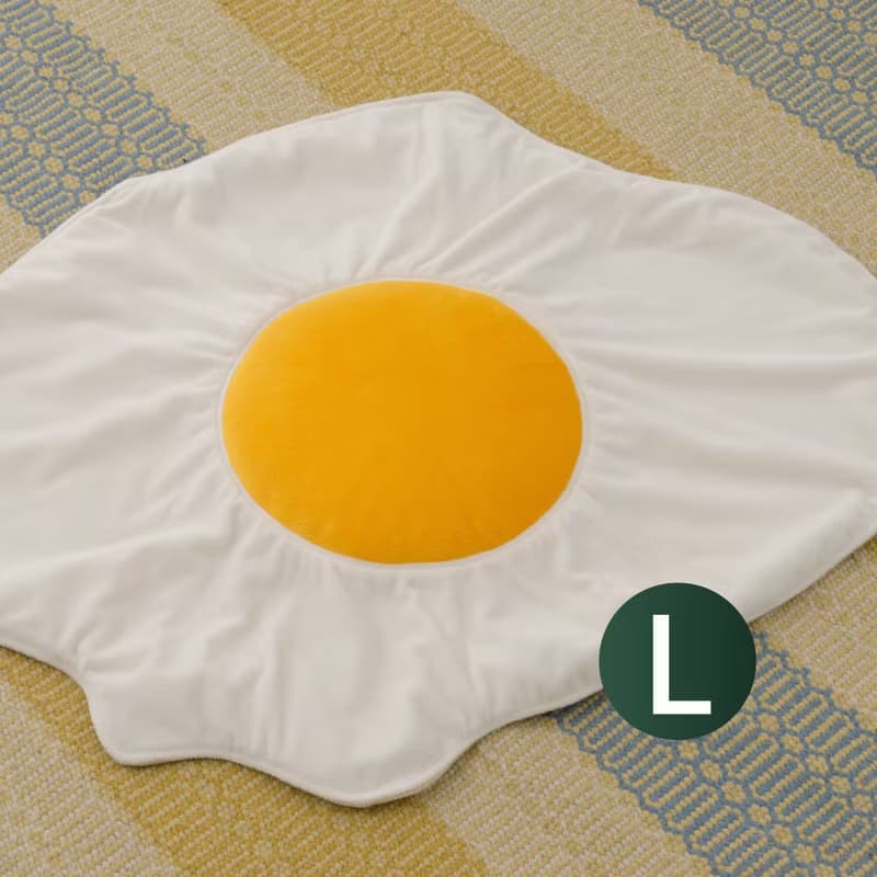 【聖誕禮盒】荷包蛋毛毯 培根毛毯 牛角麵包抱枕 聖誕節 交換禮物