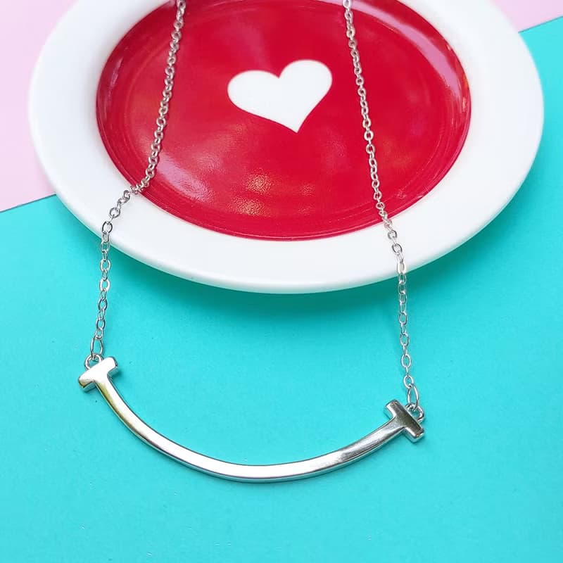 聖誕 交換禮物彎彎925純銀項鍊 簡約經典設計 (禮盒裝)