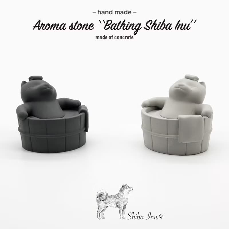 Shiba Lnu Aroma stone I 泡澡柴柴擴香石 I 柴犬 I 附5mi精油－