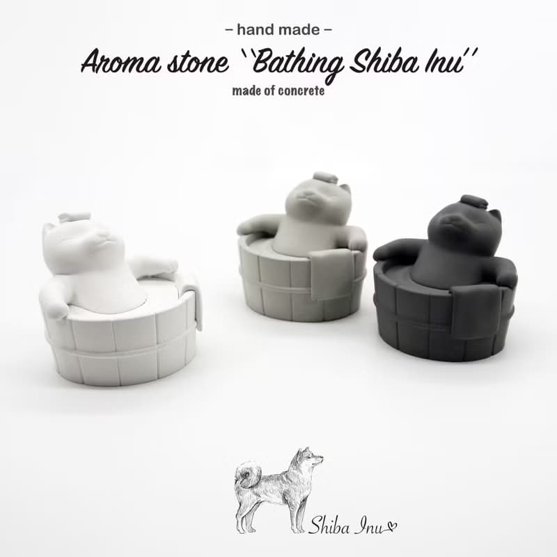 Shiba Lnu Aroma stone I 泡澡柴柴擴香石 I 柴犬 I 附5mi精油－