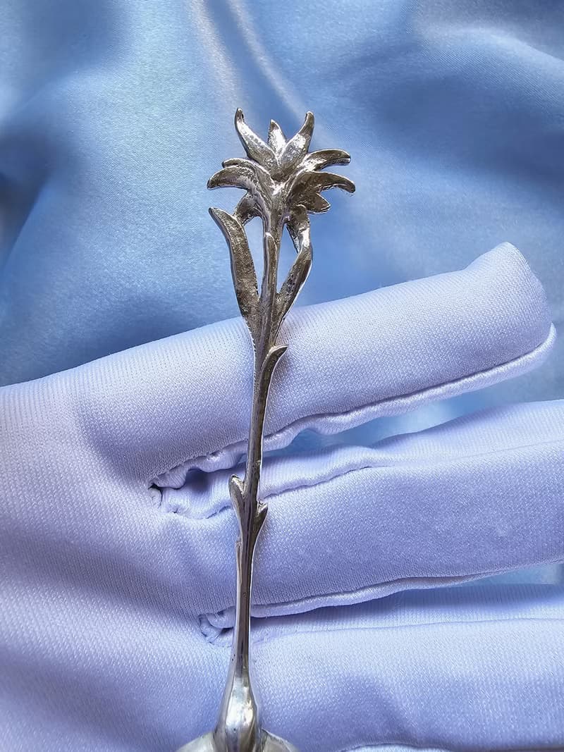 德國純銀老件向日葵茶匙/vintage美國西洋古董