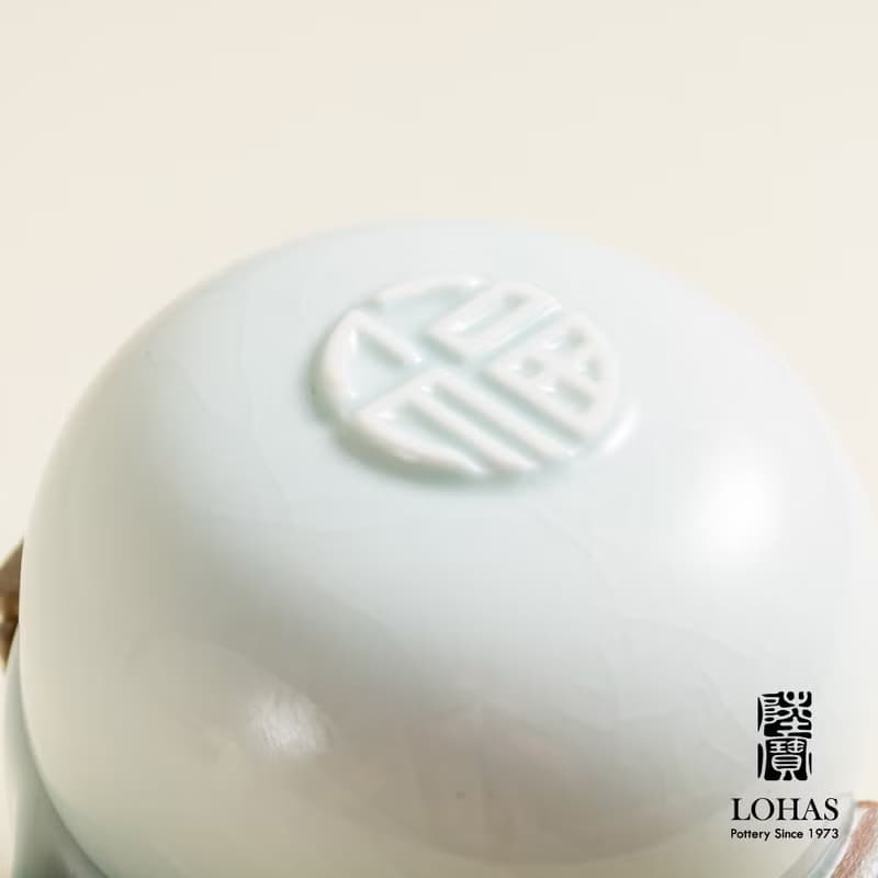 陸寶LOHAS 國立歷史博物館 聯名 春秋獸面玉飾 1壺1杯+便攜布袋