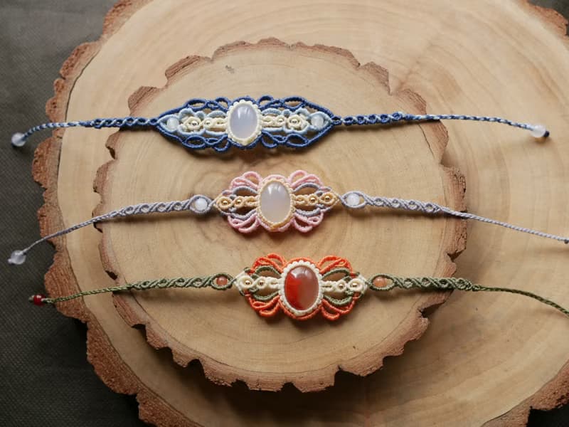 特價 NB25/SS23~玉髓、瑪瑙 l 南美蠟線 l 手工編織 l 手環
