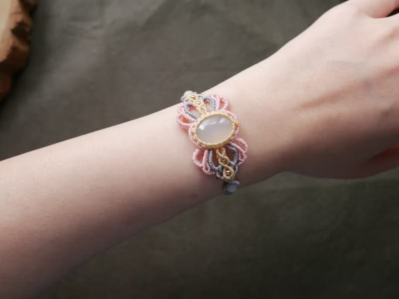 特價 NB25/SS23~玉髓、瑪瑙 l 南美蠟線 l 手工編織 l 手環