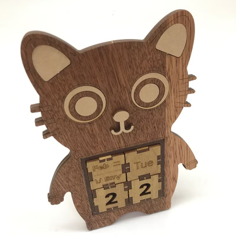 【手作DIY】可愛 小動物 造型 桌曆 萬年曆  禮物 情人節