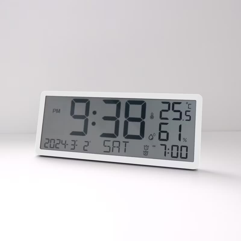 大螢幕多功能LED電子時鐘 (時間/鬧鐘/日曆/星期/溫度/濕度)