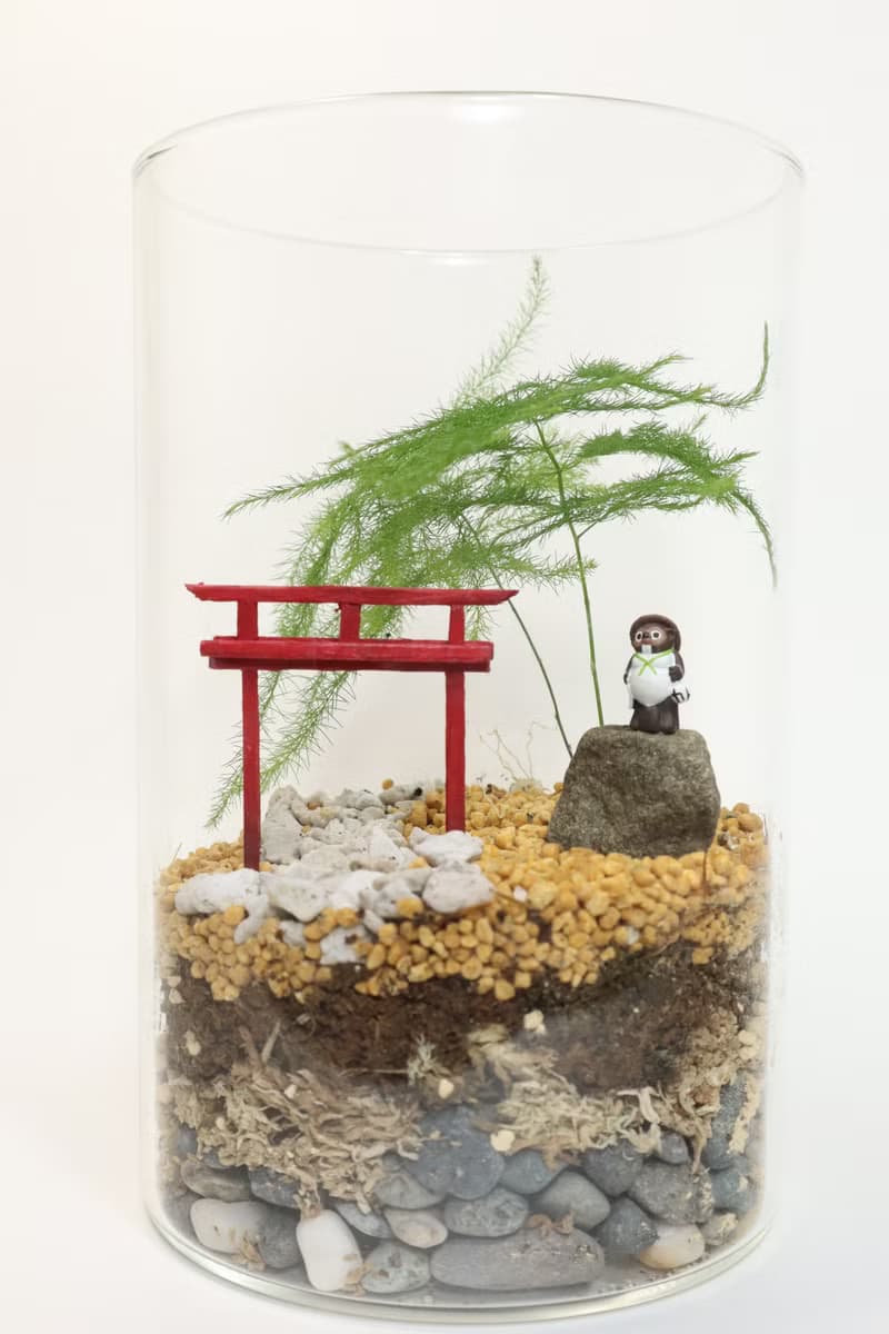 【微景觀】 狸貓神社 - 日式風格/鳥居/生日禮物/室內植物